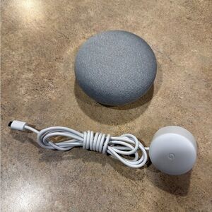 Google Nest Mini (2nd Gen) Smart Speaker w/ Power Cord Chalk Gray H0A - Tested